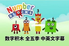 英文版带中英文字幕《Numberblocks》数学启蒙动画片全1-5季共120集，1080P高清视频带中英文字幕，百度网盘下载！