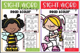 《Sight Word Fluency Read and Color》高频词阅读理解涂色练习册全三册高清PDF，百度网盘下载！