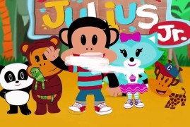 英文动画片《Julius Jr. 小小大嘴猴》全26集，1080P高清视频带英文字幕，带音频MP3，百度网盘下载！