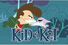 加拿大英语动画片《Kid vs Kat男孩和冤家猫》全二季共52集，1080P高清视频带英文字幕，百度网盘下载！