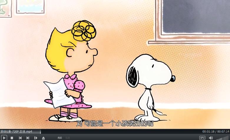 Snoopy史努比国语版，全104集，720P高清视频带中文字母，百度网盘下载！