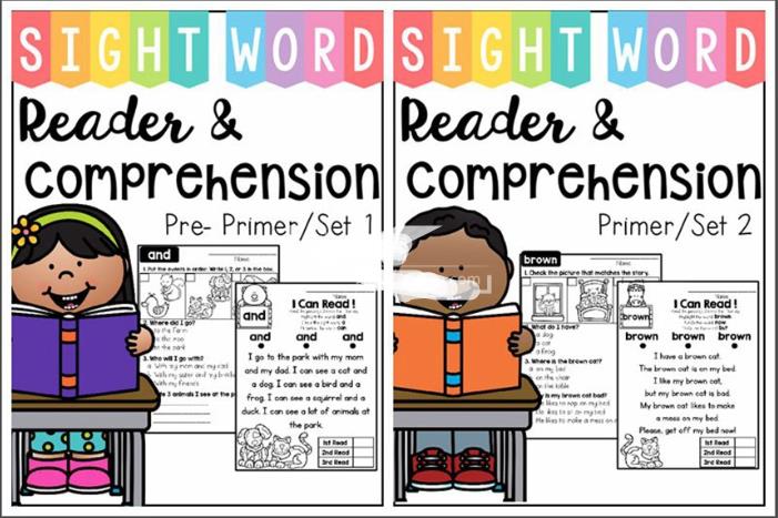 《Sight Word Read Comprehension高频词阅读理解练习册》全3册共200多页，百度网盘下载！
