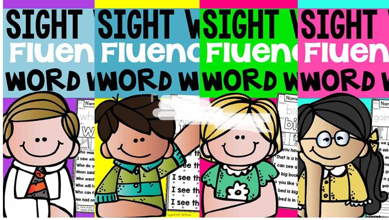 《Sight Word Fluency & Word Work》全4册234页高频词阅读练习册+48页闪卡,百度网盘下载!