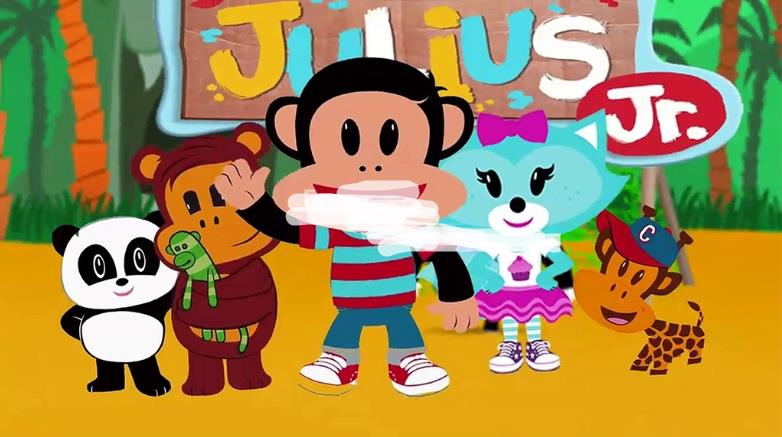 英文动画片《Julius Jr. 小小大嘴猴》全26集，1080P高清视频带英文字幕，带音频MP3，百度网盘下载！