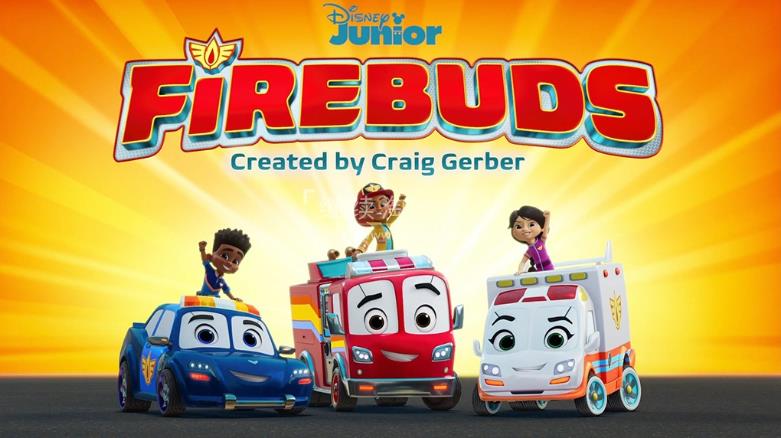 迪士尼英文动画片《Firebuds 消防车伙伴们》全50集，1080P高清视频带英文字幕，百度网盘下载！